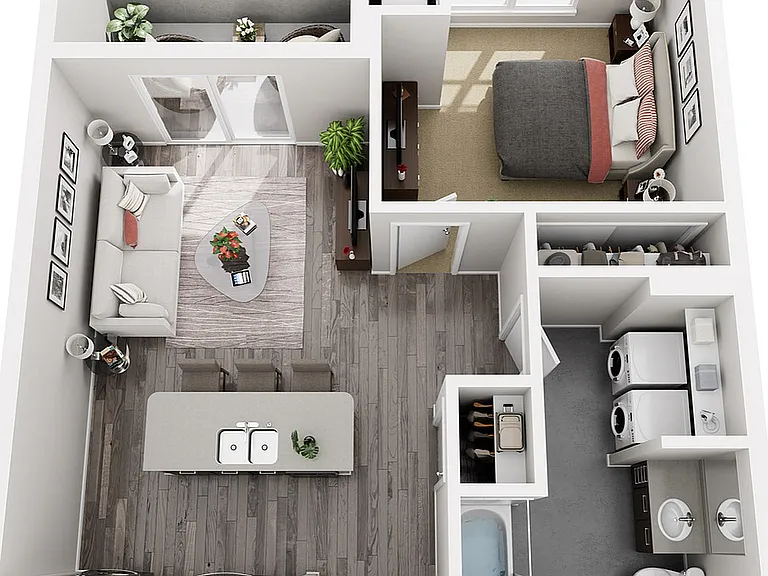 Floor Plan B2 | 22 Slate | Apartments in Madison, WI Floor Plan B2 | 22 Slate | Apartments in Madison, WI