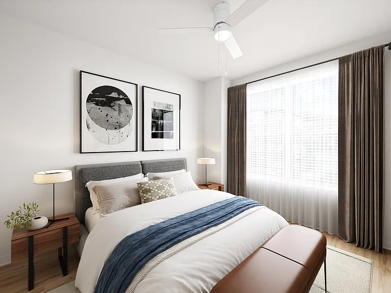 Two Bedroom Apartment Bedroom At Bolton West Charlotte