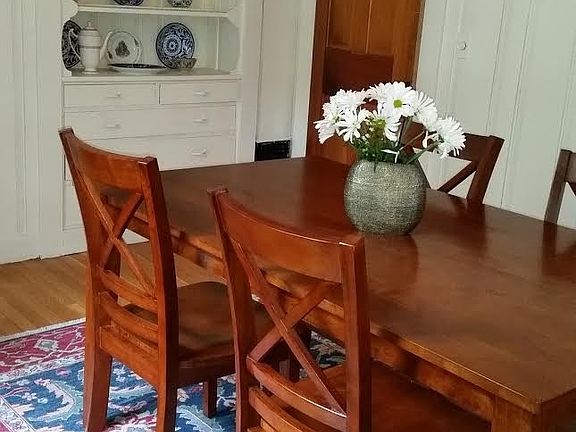 furnished dining room