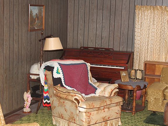 Living room off of porch