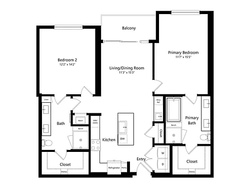 Floor plan B1A