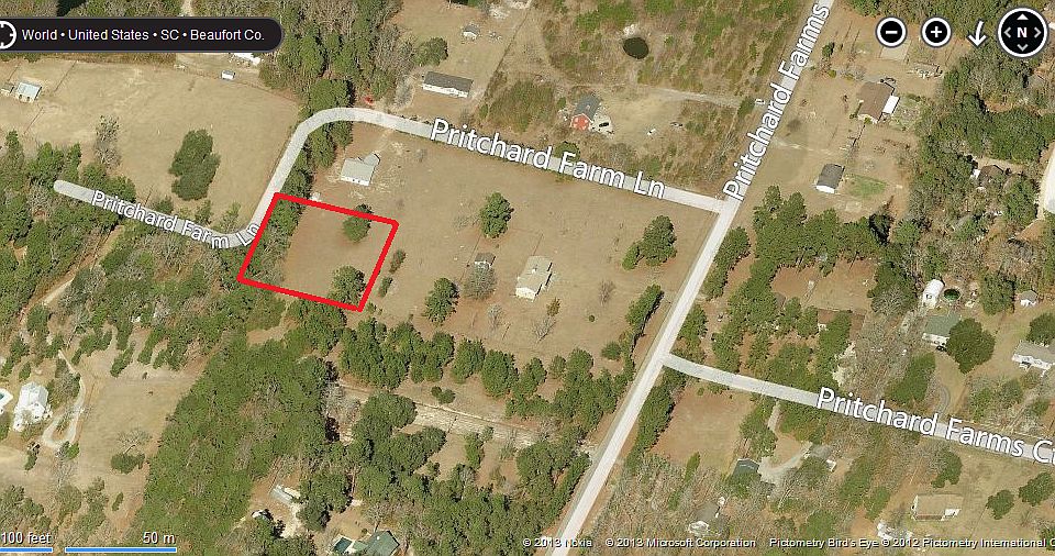 Property line in red(approx)