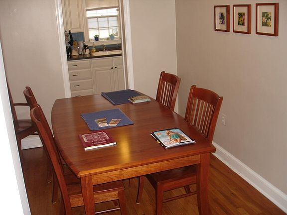 Dining room just off the kitchen.
