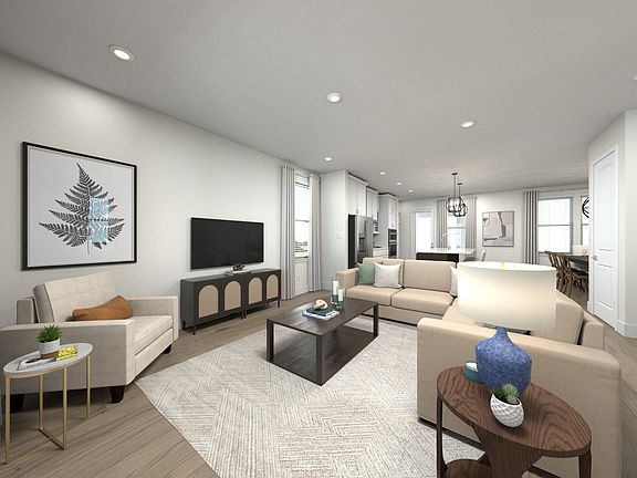 Spend family movie nights in the spacious great room.