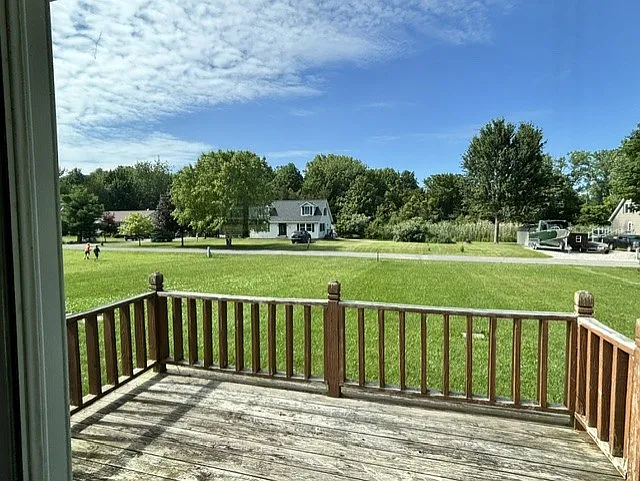 Deck off kitchen