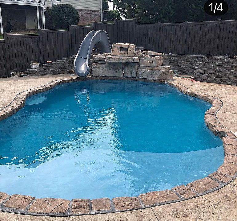 Saltwater Gunite Heated Pool