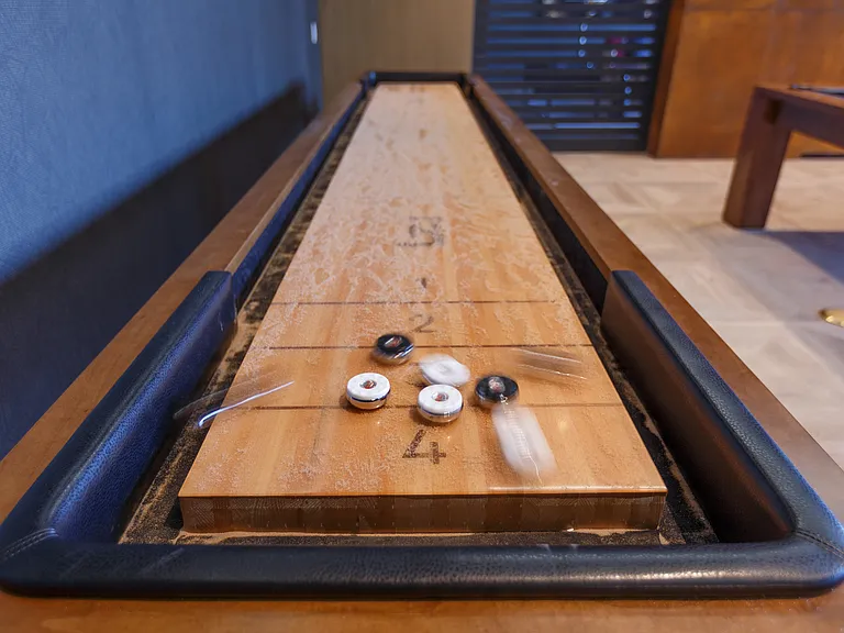 Shuffleboard Table in Billiards Room