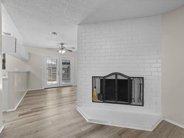 Wood burning fireplace at Mango Tree Apartments in Santa Ana, CA
