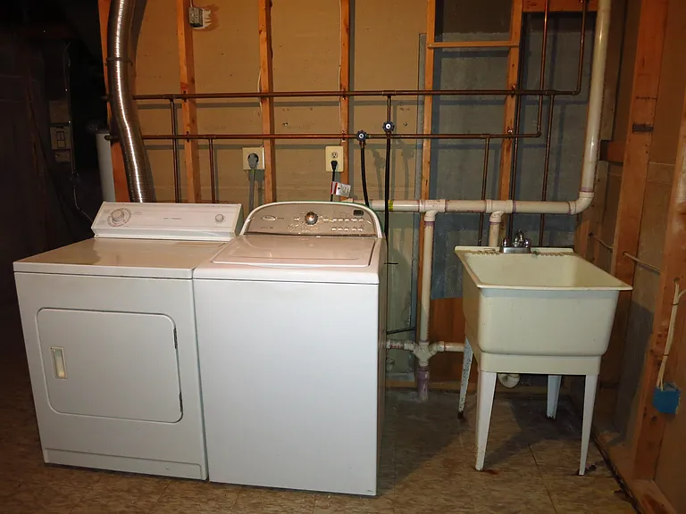 Basement utility room