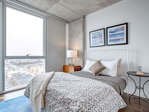 Model apartment bedroom