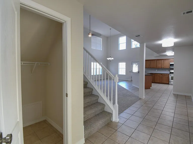 Under the stairs storage closet