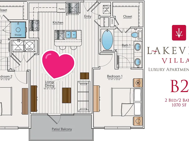 Lakeview Villas Floor Plan B2 Lakeview Villas Floor Plan B2
