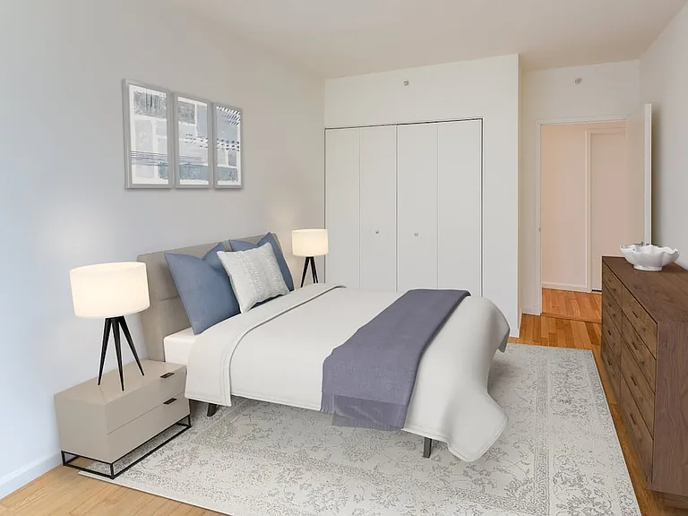 Classic Package bedroom with hard surface plank flooring