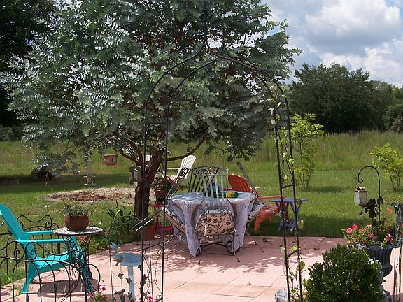 Back yard patio and Garden