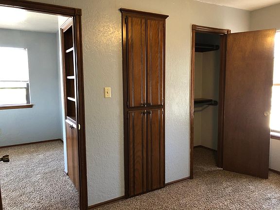 Bedroom with storage view