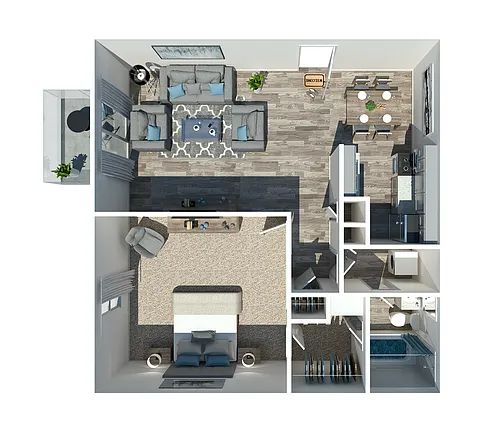 Floor plan 1 Bedroom