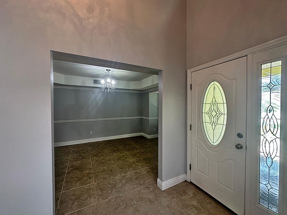 Foyer looking into dining room