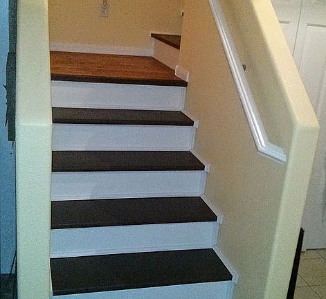 Solid surface stairs
