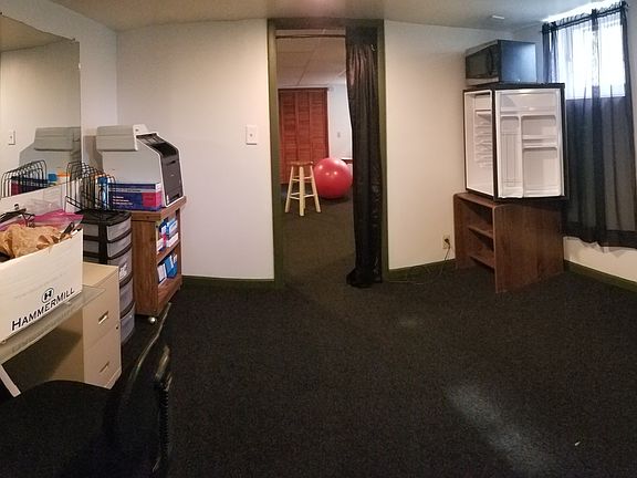 Basement bedroom or kitchen.