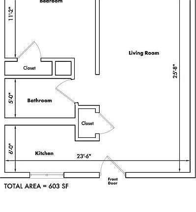 1-Bedroom Floor Plan