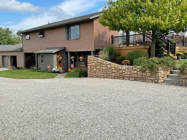 west side of house