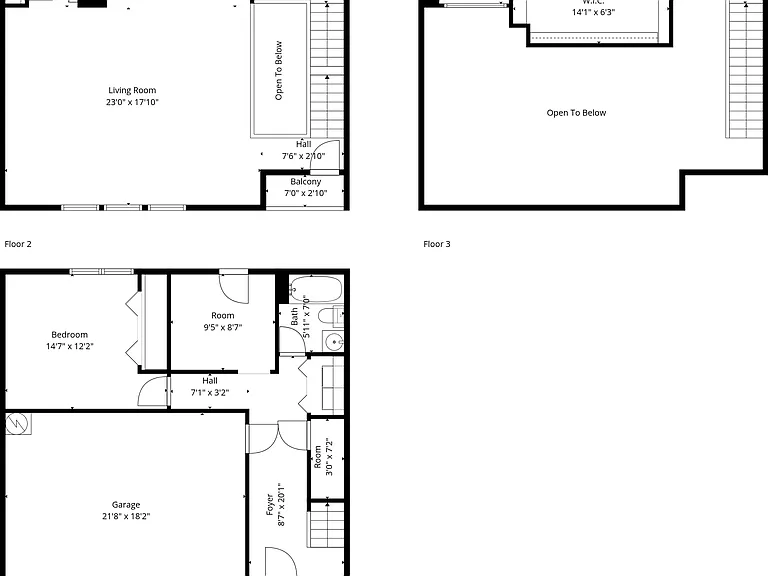 Floorplan - all 3 levels