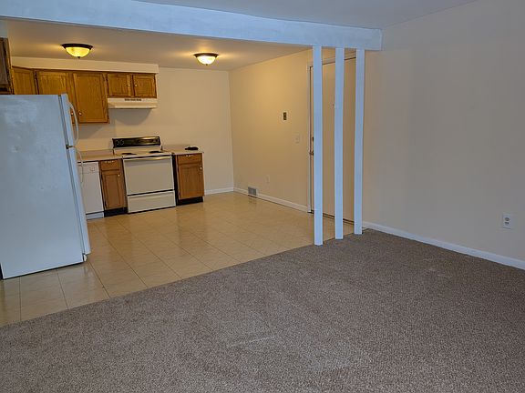 Kitchen into living room