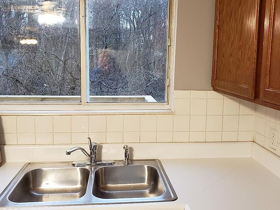 Double stainless steel sink with New Garbage Disposal