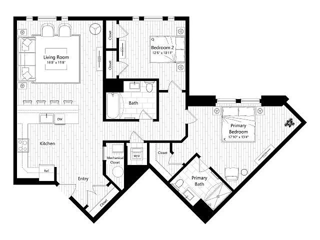 Floor plan B6