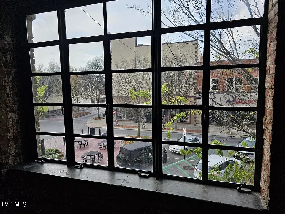 Living room window view of Broad Street