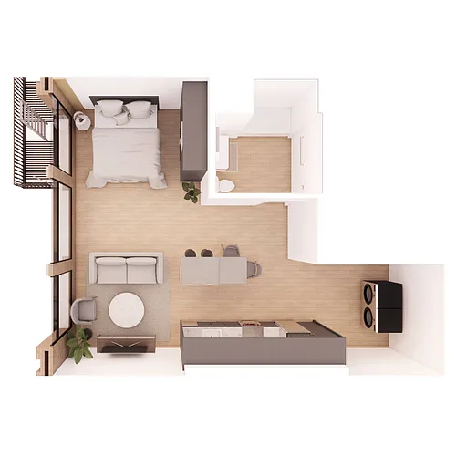 Floor plan Studio