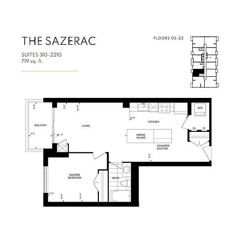 Floor plan The Sazerac