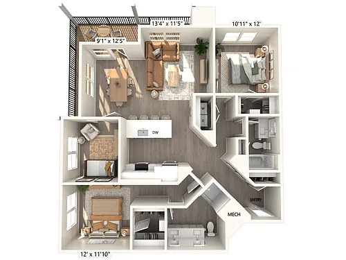 Floor plan B5D-Finish1-1362