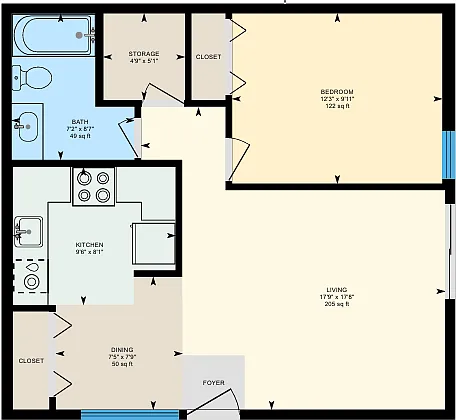 Floor plan 1B
