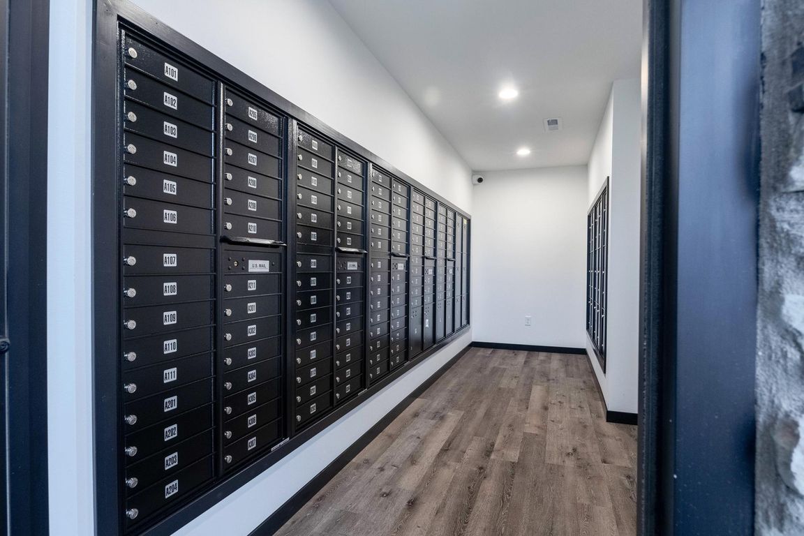 Indoor Mail Room at The Pinnacle at Stone Creek Falls.