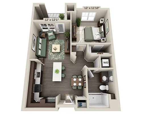 Floor plan A1C-MMR