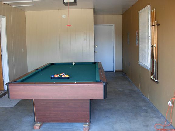1 Car Attached Garage Pool Table Included
