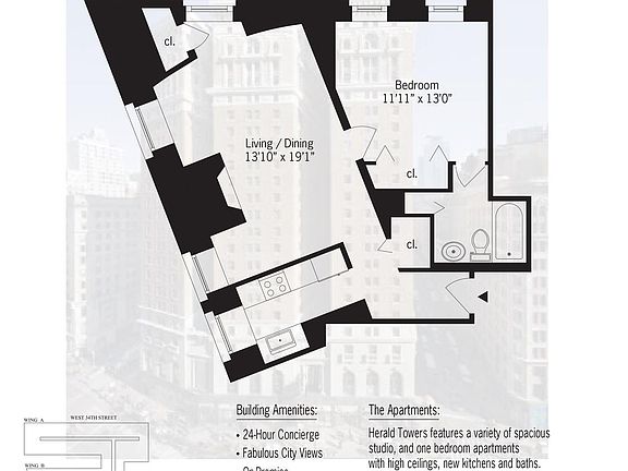 2nd image of 50 W 34th St APT 18C5