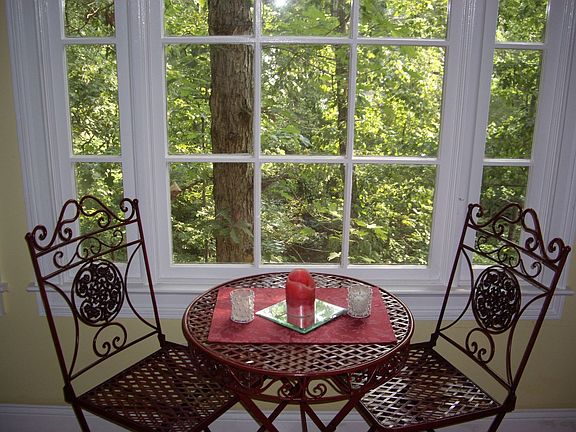 Large window in sunroom