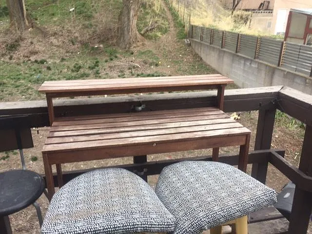 Small deck in back