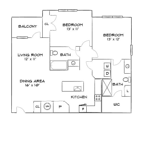 Floor plan Design 2B