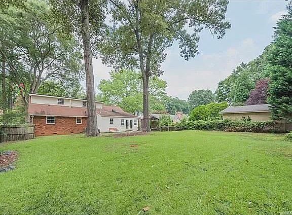 Large fenced in Back yard