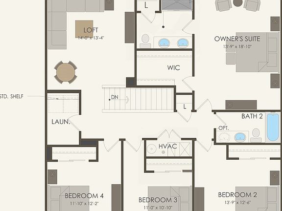 Second Floor 4 br 2.5 ba