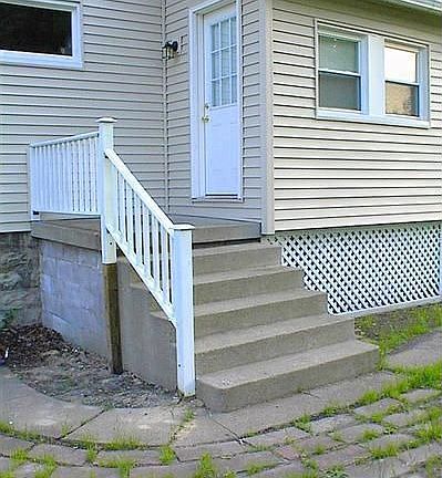 A View of the Back Entry Door. 