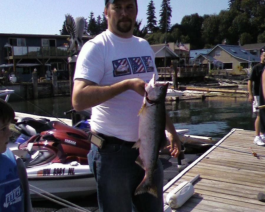 caught right off the dock