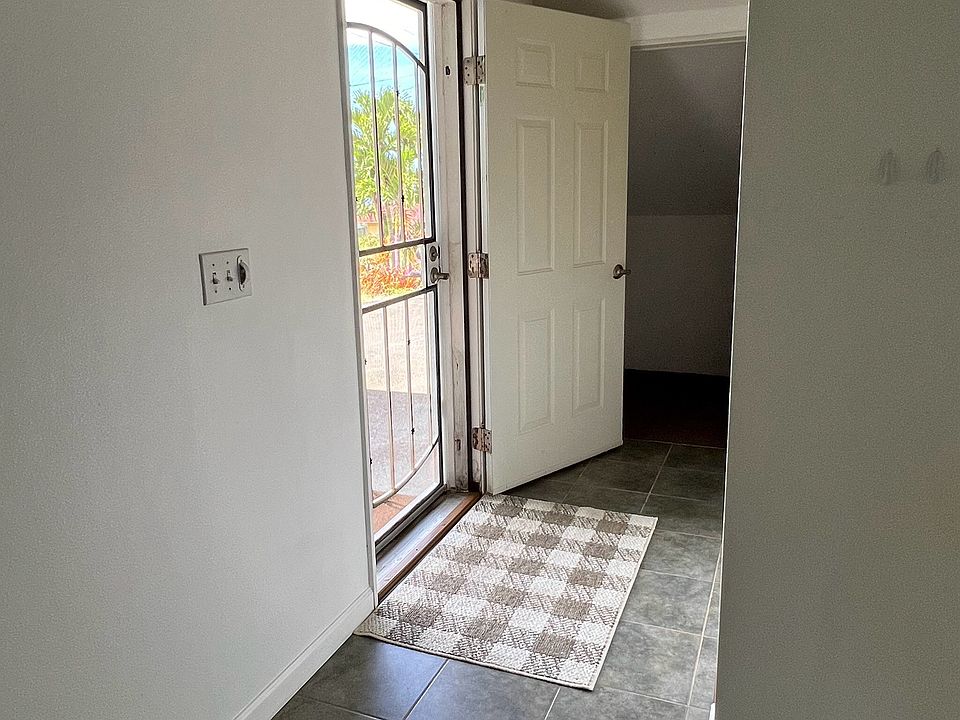 Front entrance and storage area
