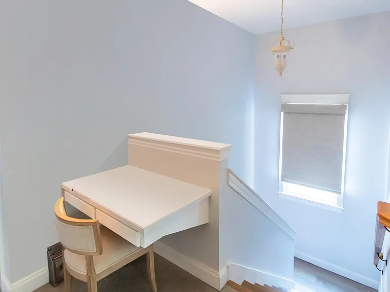 Small desk upstairs at landing