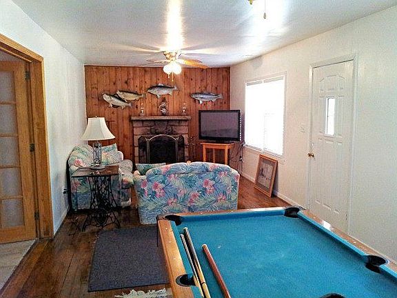 Wood Fireplace in Living