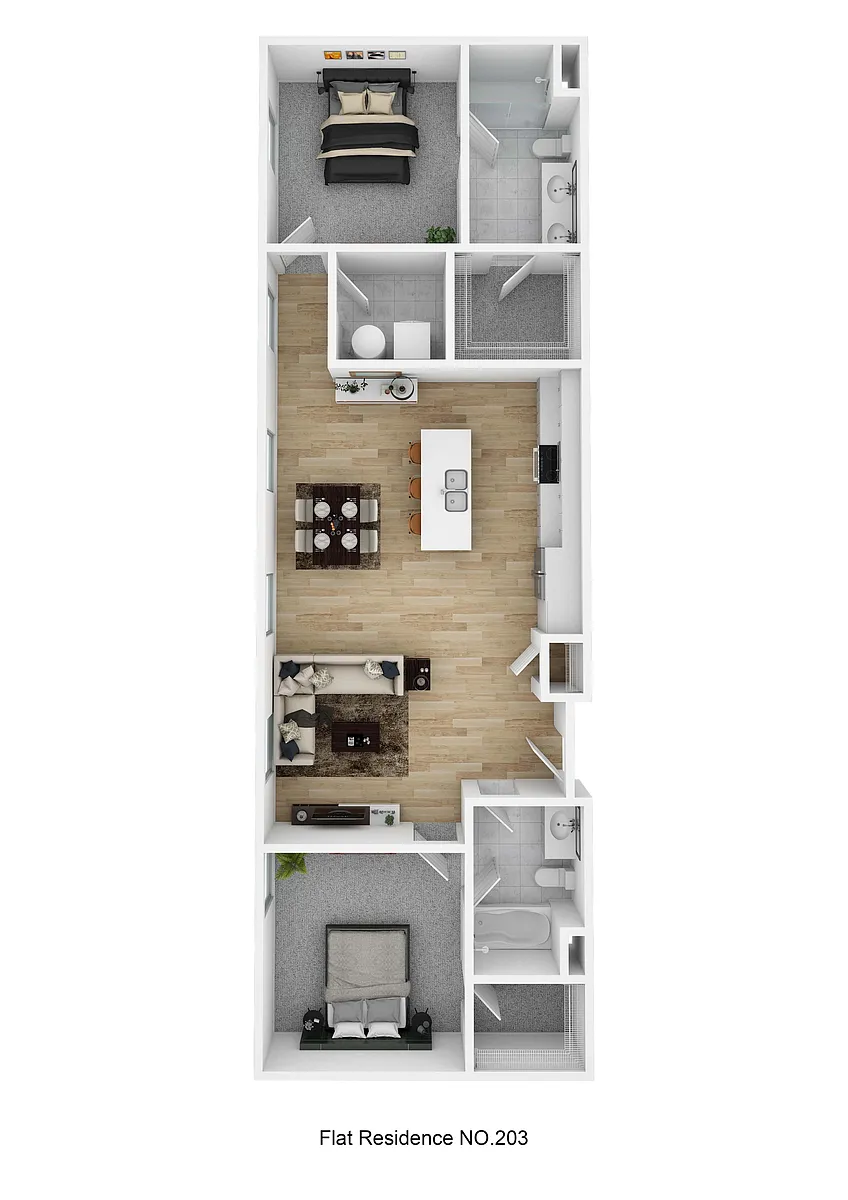 Floor plan 203