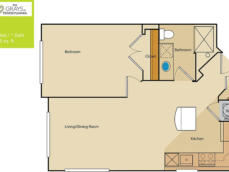 1 Bedroom 1 Bedroom